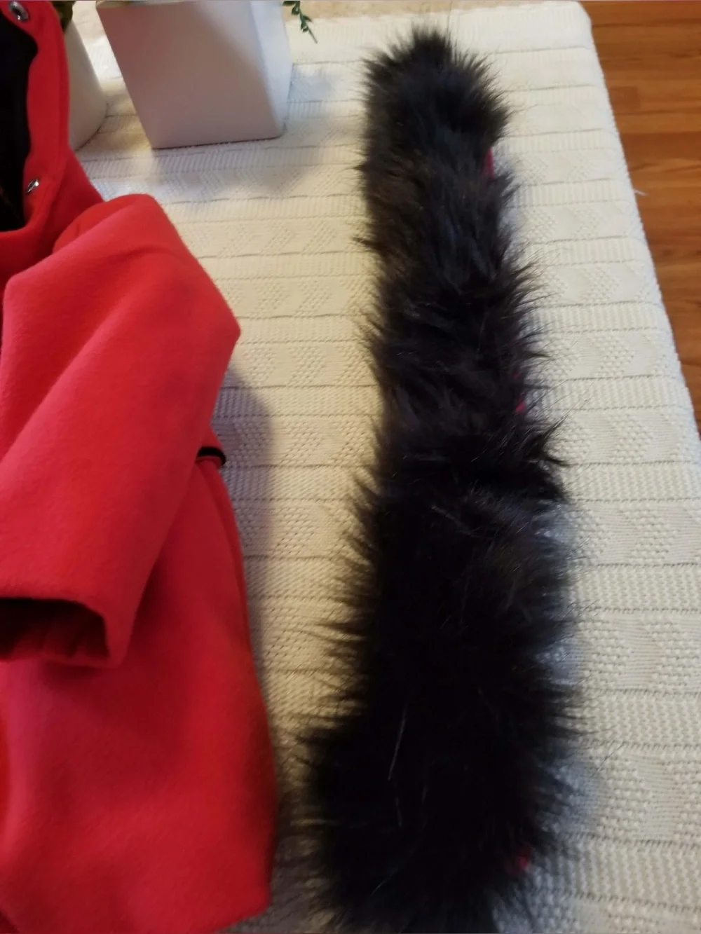 Cat & Jack Red Hooded Pea Coat for Kids